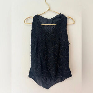 J Kara New York Black Beaded Top small